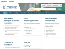 Tablet Screenshot of onderwijs.vlaanderen.be